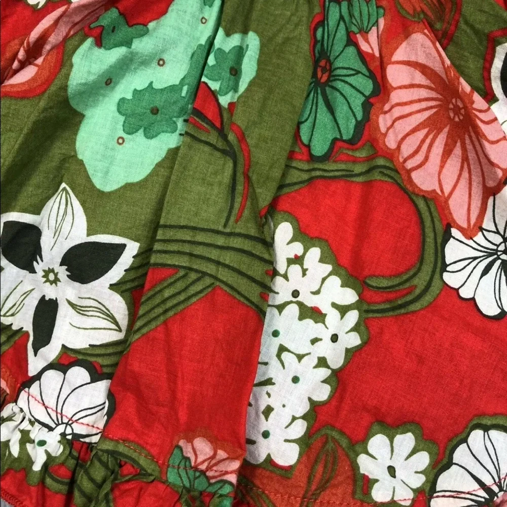 Little minis toddler girls 4T red Hawaiian dress